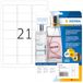 HERMA 8017 weerbest folielabels A4 transparant set van 32