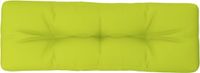 vidaXL Palletkussen 120x40x12 cm stof heldergroen