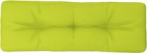 vidaXL Palletkussen 120x40x12 cm stof heldergroen