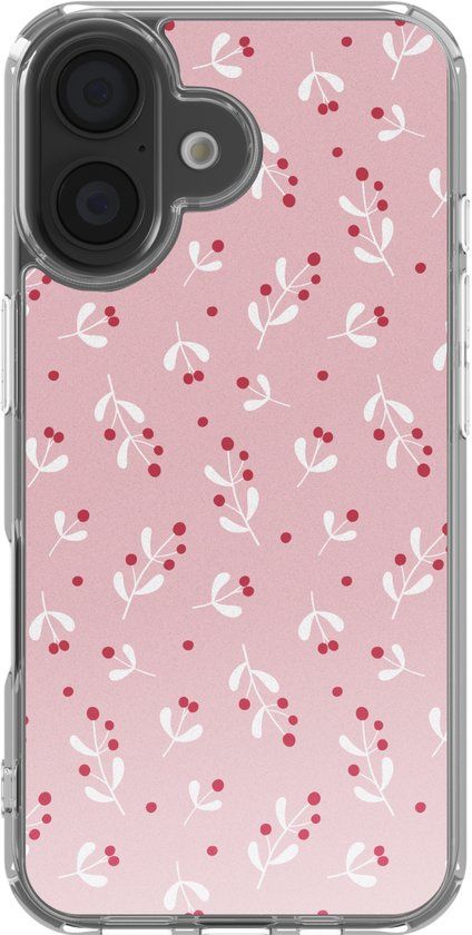 imoshion Hoesje - Geschikt voor Apple iPhone 16 - Design hoesje - Berries Blush