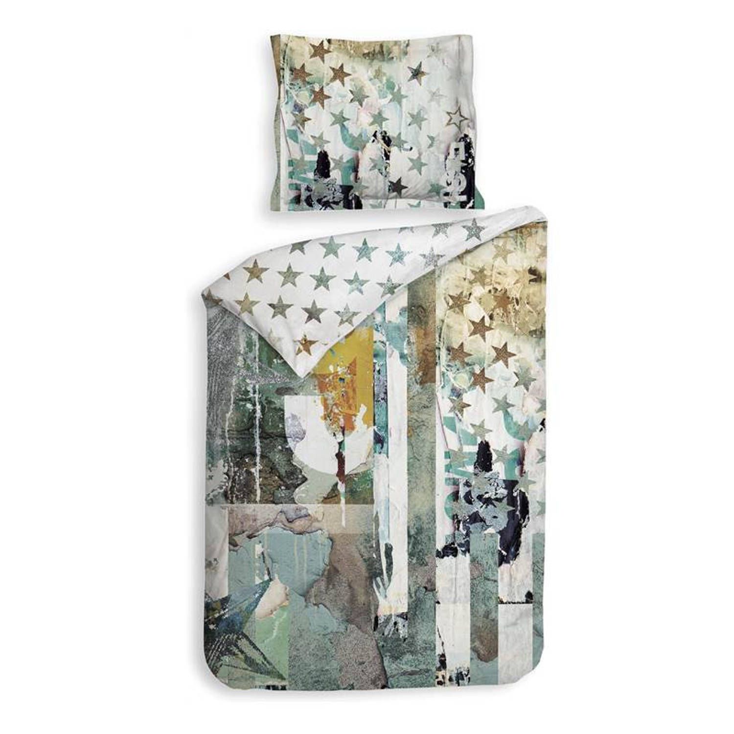 Heckett & Lane Andy Dekbedovertrek - Eenpersoons - 140x200/220 cm - Multi - 8718518323970