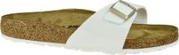Birkenstock Madrid Dames Slippers White Patent Regular-fit