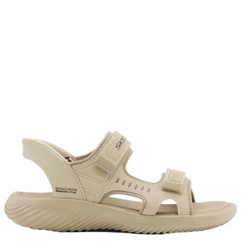Skechers Bounder Swift Fit imitatieleren sandalen met logo beige
