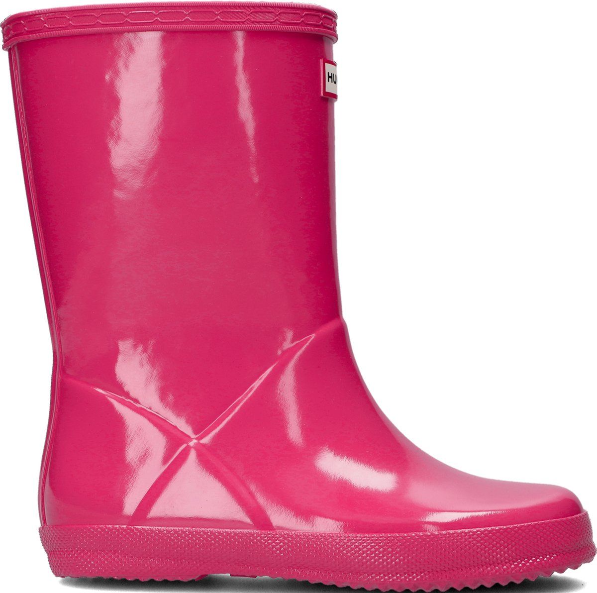 Hunter Kids First Classic Gloss Regenlaarzen - Roze - Maat 32EU