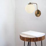Merkloos Asir Wandlamp Goud - Metaal - E27 Fitting