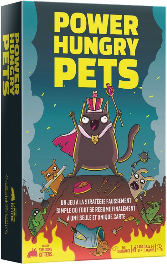 Asmodee Power Hungry Pets, Kaartspel, 7 jaar, 15 min