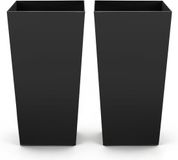 VEVOR Pot de fleurs 390x390x750 mm Set de 2, Noir