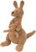 Happy Horse kangoeroe kick knuffel 24 cm - bruin - baby knuffel