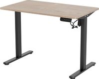 Vestland - Zit-Sta Bureau Elektrisch In Hoogte Verstelbaar - 100 x 60 CM - Geheugenfunctie - Eiken Zwart