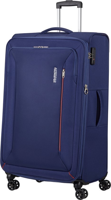 American Tourister trolley Hyperspeed 80 cm. Expandable donkerblauw