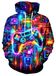 Unisexe sweat à capuche avec impression 3D