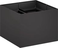 vidaXL Plantenbak Zwart 80 x 80 x 60 cm Koudgewalst staal
