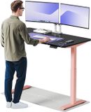 Desktronic HomeOne Zit-sta Bureau Elektrisch In Hoogte Verstelbaar, 140x70 cm Roze/Zwart