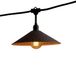 Lichtsnoer VINTY LIGHT Lichtsnoer voor buiten, aansluitbaar, 34 m, met 80 ledlampen, E27, warmwit, metalen lampenkap in vintage stijl
