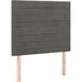 DESIGN IN Tête De Lit Velours Gris Foncé 90x5x118/128 Cm