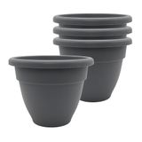The HC Companies Plantenbakken, Warm Grijs, 6" (Pack van 4)
