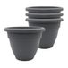 The HC Companies Plantenbakken, Warm Grijs, 6" (Pack van 4)
