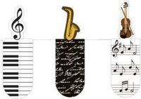 Moses Magnetische Boekenleggers Muziek 6 Cm 3 Stuks