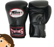Twins Bokshandschoen BG-N Zwart-12 oz