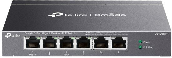 TP-Link Omada DS106GPP Netwerkswitch Unmanaged Gigabit Ethernet PoE Zwart