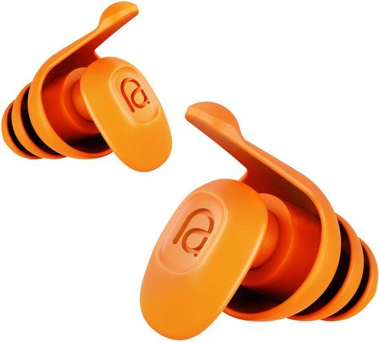 Mixx Assistive Audio Safety Noise Reducing Ear Plugs - 37 dB - Reusable - Orange