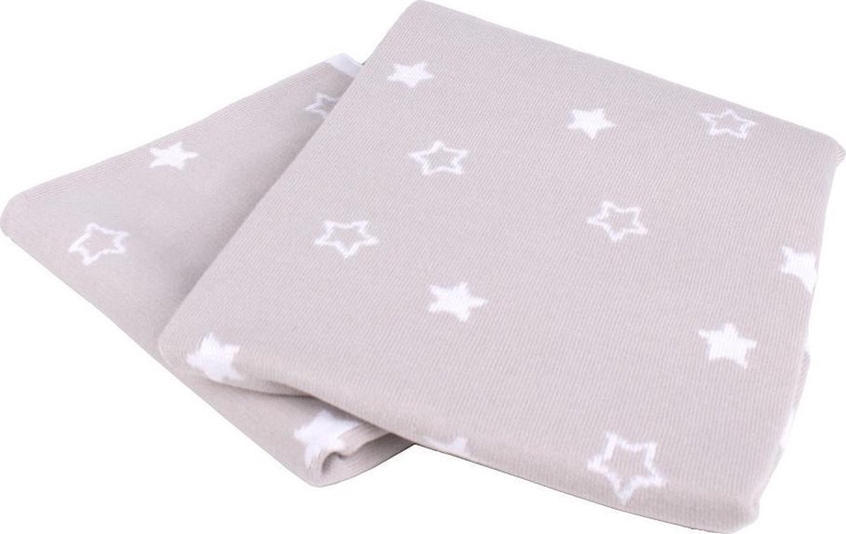 Interbaby Babydeken Star 75 X 100 Cm Katoen Beige beige