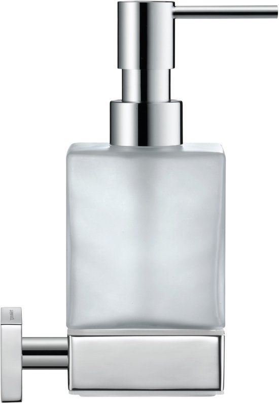 Duravit Karree Zeepdispenser - Wandmontage - Chroom/Matglas