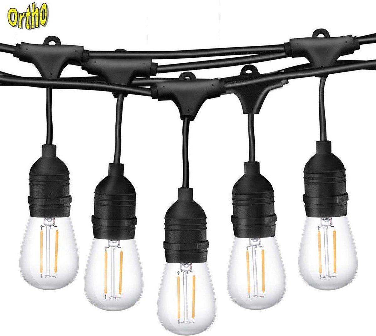 Ortho Ortho® - Luxe Tuinverlichting - Lichtsnoer voor Buiten - Waterproof - 80% Energie besparend - Extra Dik