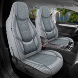 Bremer Sitzbezüge GmbH Premium Camper stoelhoezen voor Malibu VAN FIRST CLASS / TWO ROOMS H8 in Grijs (2 losse stoelen)