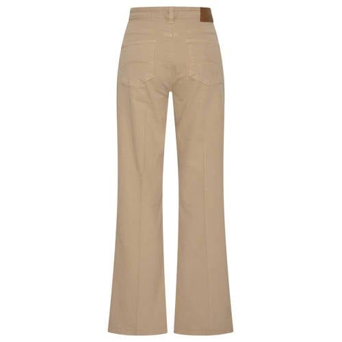 Expresso High Waist Flared Jeans Beige