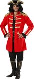 Widmann Finidi Piratenkapitein outfit voor volwassenen - Polyester - Rood - Small