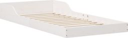 vidaXL Bedframe Wit Massief Grenenhout 90 x 220 cm