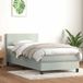 Maison Exclusive - Lit boxspring avec matelas, gris clair, 80x220 cm, velours