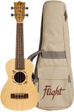 Flight DUC525 Concert Solid Top Ukulele - Zebrano B&S