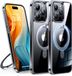 Torras iPhone 15 Pro Magsafe hoesje met Kickstand - Clair Transparent