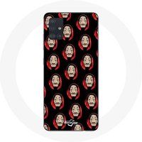 Maniacase Hoesje voor Samsung Galaxy A71 La Casa De Papel Maniacase gezichtsmaskers