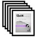 Americanflat 12 x 14 fotolijst, set van 5 inch zwart