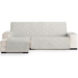 ECOMMERC3 Bankhoes voor chaise longue, links, omkeerbaar, met elastische banden, beige, universele bankbeschermer voor chaise longue