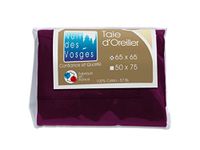 Nuit des Vosges Cotoval Kussensloop Effen Kleur Katoen Donkerpaars 65 x 65 cm