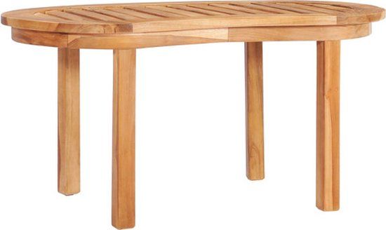 vidaXL Salontafel 90x50x45 cm massief teakhout
