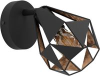 EGLO Carlton 7 Spot - E27 - Ø 16 cm - Zwart|Koper - Staal