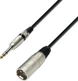Adam Hall K3BMV1000 audio kabel 10 m XLR 6.35mm Zwart