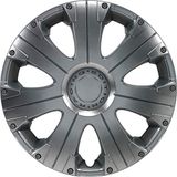 AutoStyle 4-Delige Wieldoppenset Racing 15-inch zilver