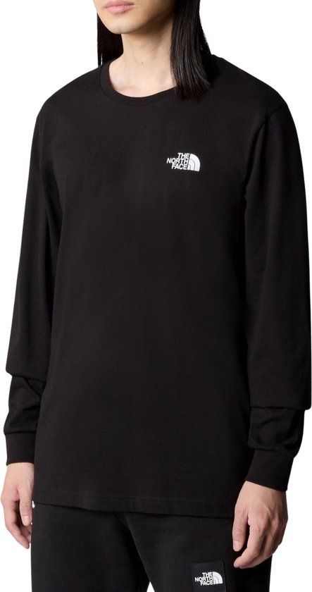 Easy L/S Shirt T-shirt Mannen - Zwart - Maat XL