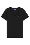 HUGO Shirt 'Classic' blauw / zwart