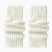 EWERMET YETS SARL 2 paires de jambières femme, tricoté, crocheté, blanc, taille unique