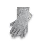 Lauren Ralph Lauren Grijze Two Button handschoenen (M)