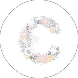 Bonateks Ronde digitaal bedrukte muismat, antislip onderkant, voor kantoor en thuis, diameter: 22 cm