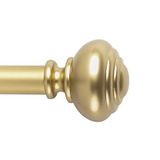 Gouden gordijnroede 182,9-365,8 cm verstelbare, gepatenteerde snel-eenvoudige installatie hardware, geen gereedschapsoptie, 1 inch stang duurzame stalen constructie, ondersteunt zware stoffen,