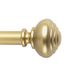 Gouden gordijnroede 182,9-365,8 cm verstelbare, gepatenteerde snel-eenvoudige installatie hardware, geen gereedschapsoptie, 1 inch stang duurzame stalen constructie, ondersteunt zware stoffen,